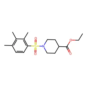 Ethyl 1-(2,3,4-trimethylphenyl)sulfonylpiperidine-4-carboxylate structure