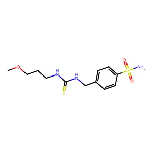 1-(3-Methoxypropyl)-3-[(4-sulfamoylphenyl)methyl]thiourea structure