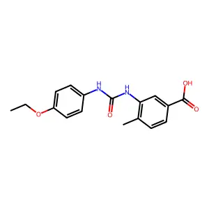 3-{[(4-Ethoxyphenyl)carbamoyl]amino}-4-methylbenzoic acid structure