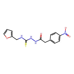 1-(Furan-2-ylmethyl)-3-[[2-(4-nitrophenyl)acetyl]amino]thiourea structure