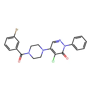 5-[4-(3-Bromobenzoyl)piperazin-1-yl]-4-chloro-2-phenylpyridazin-3-one structure