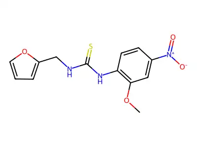 1-(Furan-2-ylmethyl)-3-(2-methoxy-4-nitrophenyl)thiourea structure