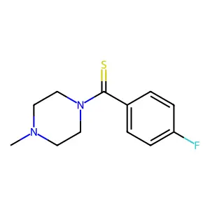 1-(4-Fluorobenzenecarbothioyl)-4-methylpiperazine structure