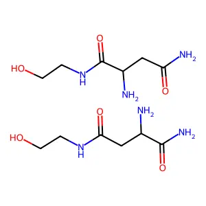 (+-)-2-Amino-N1-(2-hydroxyethyl)butanediamide structure
