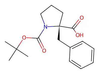 2-Benzyl-1-[(tert-butoxy)carbonyl]pyrrolidine-2-carboxylic acid structure