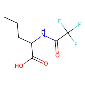 2-[(2,2,2-Trifluoroacetyl)amino]pentanoic acid structure