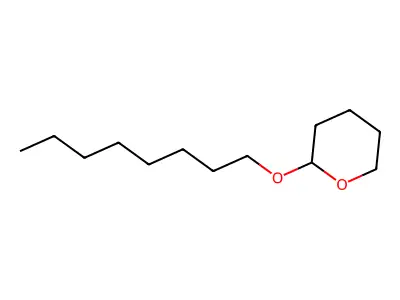 2-Octyloxytetrahydro-2H-pyran structure