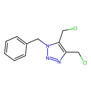 1-Benzyl-4,5-bis(chloromethyl)triazole structure