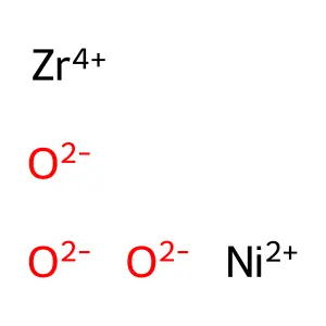Nickel zirconium oxide (NiZrO3) structure
