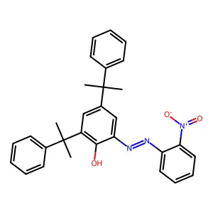 2,4-Bis(1-methyl-1-phenylethyl)-6-[2-(2-nitrophenyl)diazenyl]phenol structure