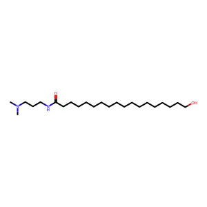 Octadecanamide, N-[3-(dimethylamino)propyl]-C-hydroxy- structure