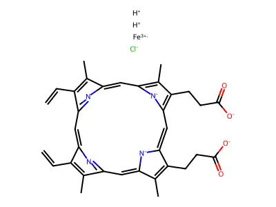 1,4,5,8-Tetramethylhemin structure