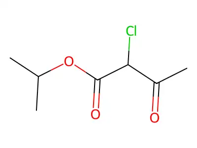 Butanoic acid, 2-chloro-3-oxo-, 1-methylethyl ester structure