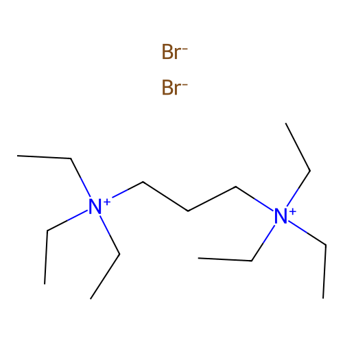 1,3-Bis(triethylammonium)propane dibromide structure