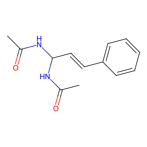 Acetamide, N,N'-cinnamylidenedi- structure