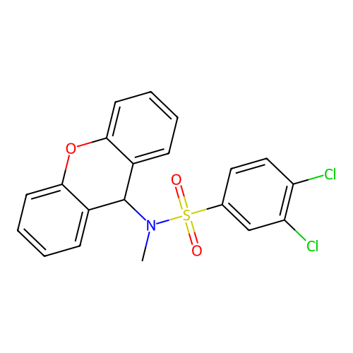 3,4-Dichloro-N-methyl-N-(9H-xanthen-9-YL)benzene-1-sulfonamide structure