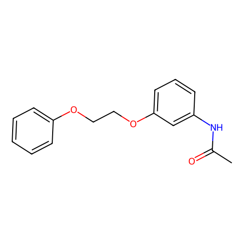 N-[3-(2-phenoxyethoxy)phenyl]acetamide structure