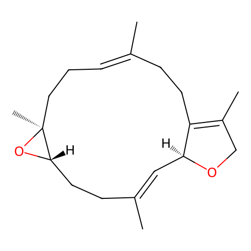 (2S,7S,8S)-sarcophytoxide structure
