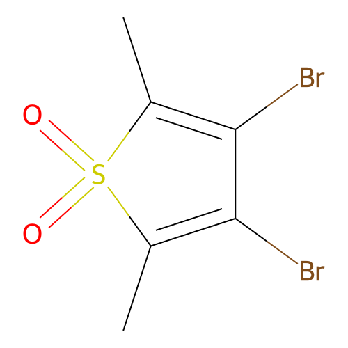 3,4-Dibromo-2,5-dimethylthiophene 1,1-dioxide structure