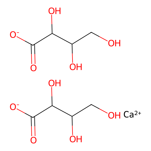 Calcium;2,3,4-trihydroxybutanoate structure