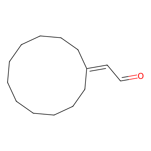 2-Cyclododecylideneacetaldehyde structure