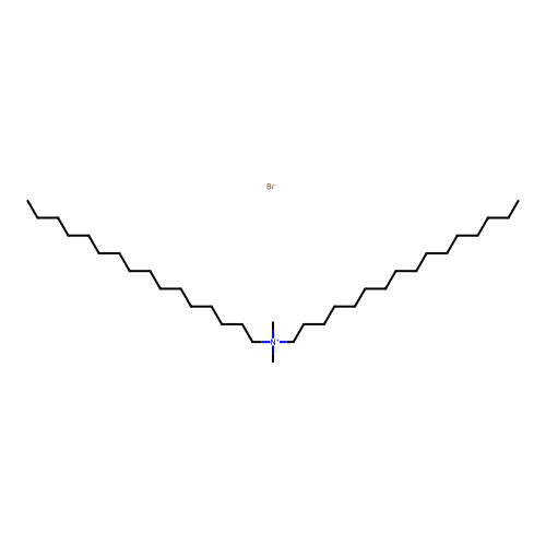 Dihexadecyldimethylammonium bromide structure