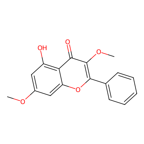 5-Hydroxy-3,7-dimethoxyflavone structure