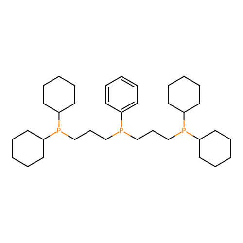 Phosphine, bis[3-(dicyclohexylphosphino)propyl]phenyl- structure
