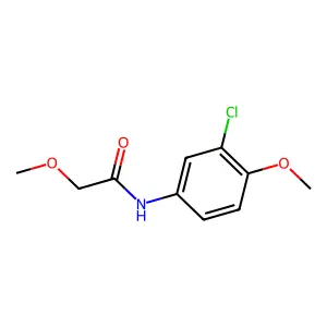 N-(3-chloro-4-methoxyphenyl)-2-methoxyacetamide structure