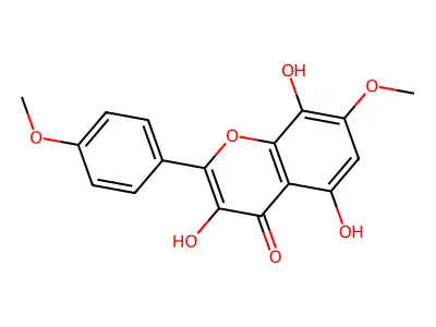 3,5,8-Trihydroxy-7,4'-dimethoxyflavone structure