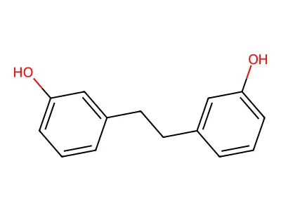 1,2-Bis(3-hydroxyphenyl)ethane structure