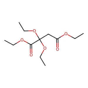 Diethyl 2,2-diethoxybutanedioate structure
