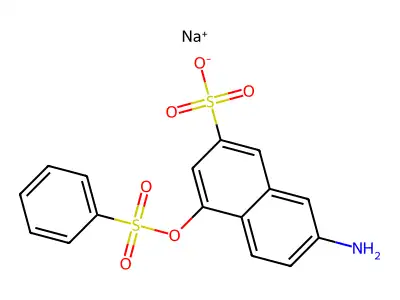 2-[(6-ethoxy-1H-benzimidazol-2-yl)sulfanyl]-N,N-dimethylethanamine structure