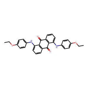 9,10-Anthracenedione, 1,5-bis[(4-ethoxyphenyl)amino]- structure