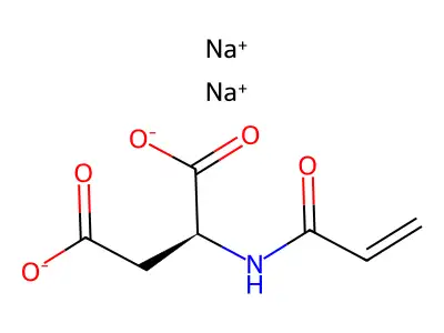 Disodium N-(1-oxoallyl)-L-aspartate structure