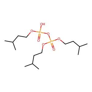 Diphosphoric acid, P,P,P'-tris(3-methylbutyl) ester structure