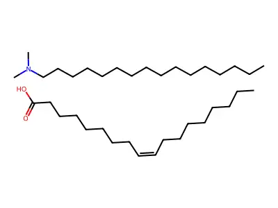 N,N-二甲基十六烷-1-胺;十八碳-9-烯酸 structure