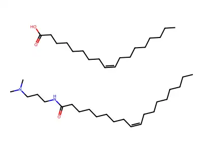 N-[3-(dimethylamino)propyl]octadec-9-enamide;octadec-9-enoic acid structure