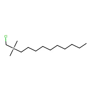 Silane, (chloromethyl)decyldimethyl- structure