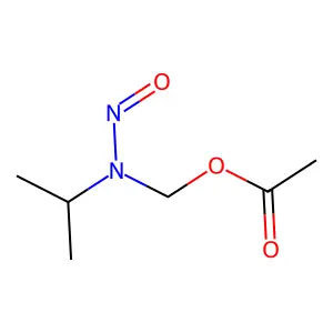 Acetic acid, (isopropylnitrosoamino)methyl ester structure