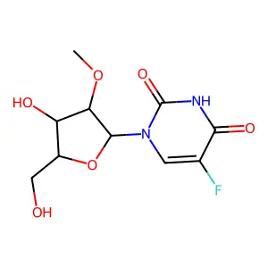 5-Fluoro-2'-O-methyluridine structure