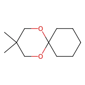 5,5-Dimethyl-1,3-dioxane-2-spirocyclohexane structure