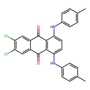 9,10-Anthracenedione, 6,7-dichloro-1,4-bis[(4-methylphenyl)amino]- structure