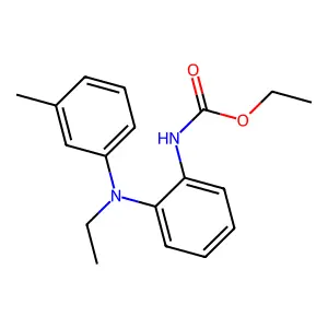 Carbamic acid, N-[2-[ethyl(3-methylphenyl)amino]phenyl]-, ethyl ester structure