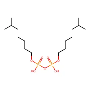 Diphosphoric acid, P,P'-diisooctyl ester structure