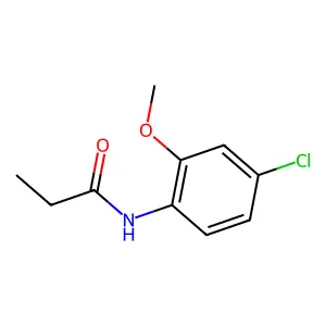 N-(4-chloro-2-methoxyphenyl)propanamide structure
