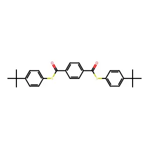 S~1~,S~4~-Bis(4-tert-butylphenyl) benzene-1,4-dicarbothioate structure