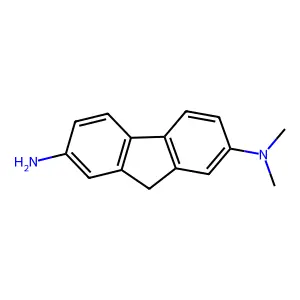 2-N,2-N-dimethyl-9H-fluorene-2,7-diamine structure