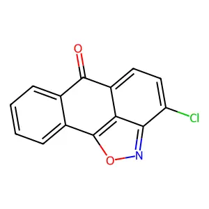 3-Chloro-6H-anthra[1,9-CD]isoxazol-6-one structure