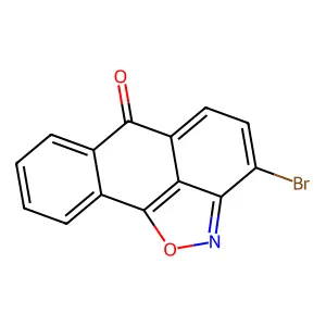 3-bromo-6H-anthra[1,9-cd]isoxazol-6-one structure